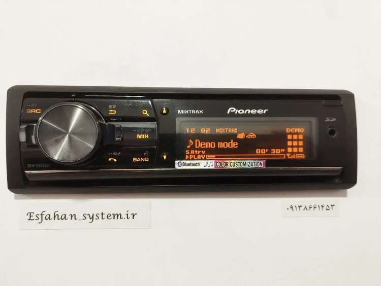 ضبط حرفه ای پایونیر Pioneer DEH-X9650BT شش خروجه بلوتوث دار