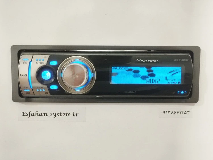 ضبط حرفه ای پایونیر مدل DEH-P6850mp پنل برقی شش خروجه