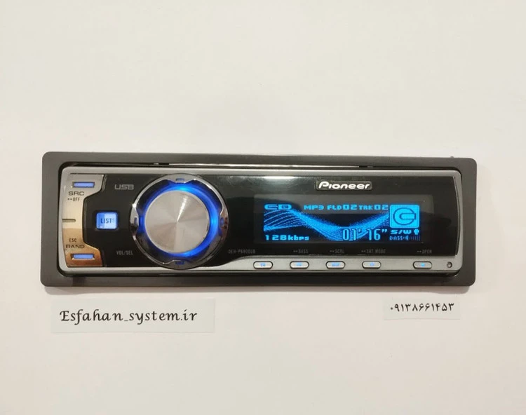ضبط حرفه ای پایونیر مدل DEH_P6900UB شش خروجه پنل برقی