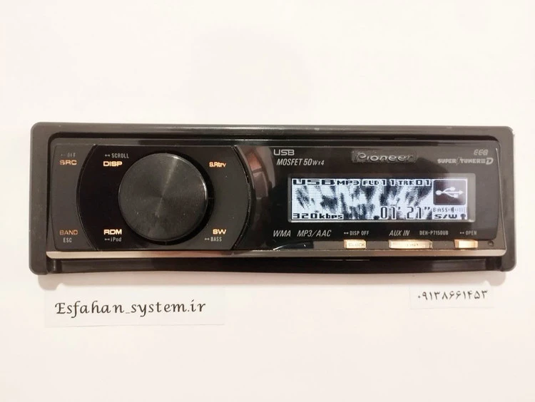 ضبط پایونیر مدل DEH-P7150UB شش خروجه پنل برقی