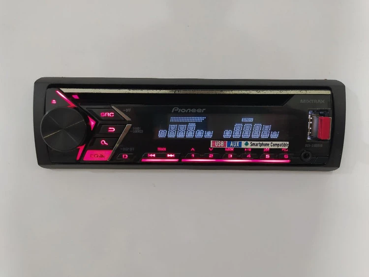 ضبط پایونیر مدل DEH-X1050UB دو خروجی امپلی فایر