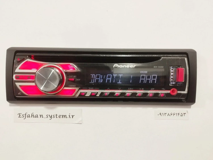 ضبط پایونیر مدل DEH-X2550UB چهار خروجی امپلی فایر