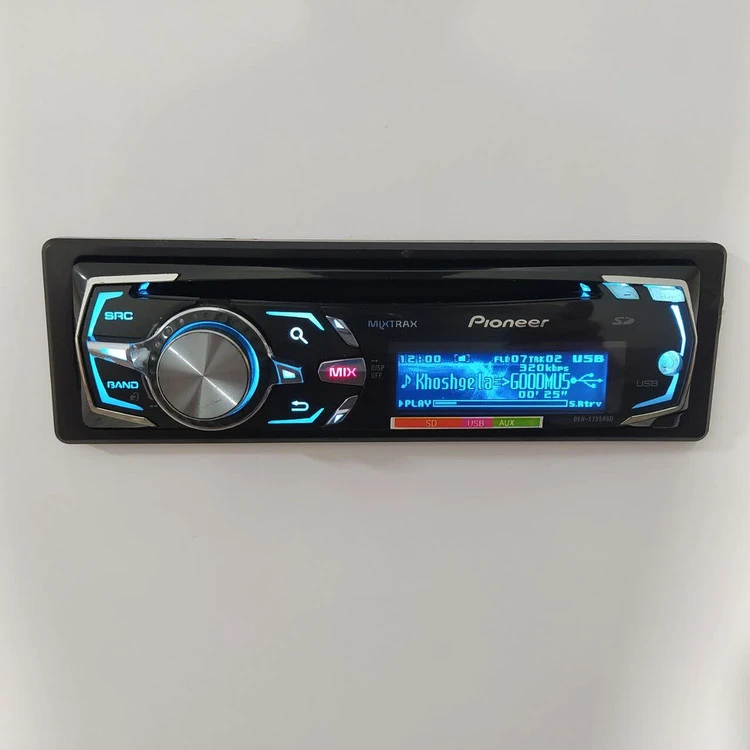 ضبط پایونیر مدل Pioneer DEH-x7550SD شش خروجه مولتی کالر