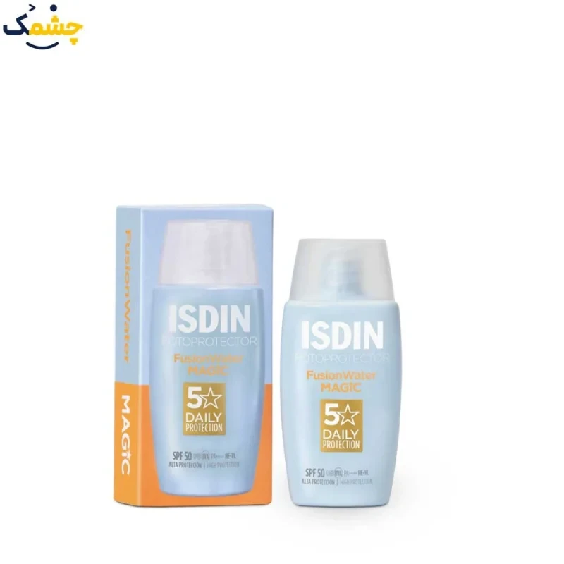 ضد آفتاب بی رنگ فیوژن واتر مجیک ایزدین SPF50 | Isdin Fotoprotector Fusion Water Magic SPF 50