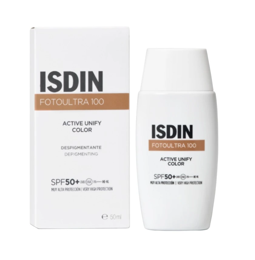 ضد آفتاب رنگی ایزدین Isdin مدل Active Unify حجم 50 میل اصل و اورجينال