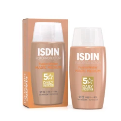 ضد آفتاب رنگی ایزدین Isdin مدل Fusion Water Magic رنگ برنز حجم 50 میل اصل و اورجينال