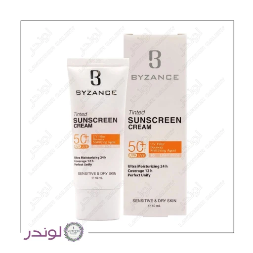 ضد آفتاب رنگی بیزانس SPF50 پوست خشک