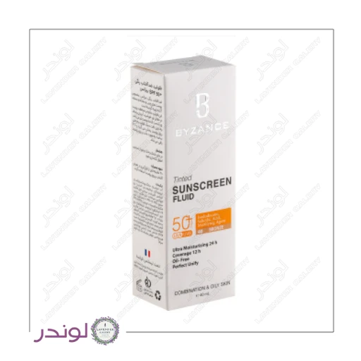 ضد آفتاب رنگی بیزانس SPF50 پوست چرب و مختلط