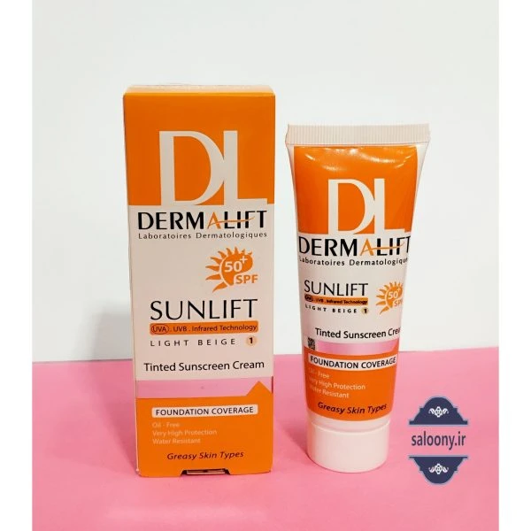 ضد آفتاب رنگی درمالیفت با SPF 50 مناسب پوست چرب