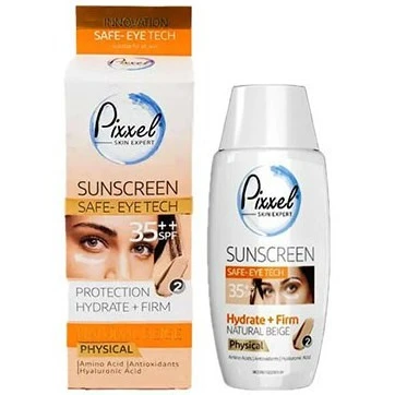 ضد آفتاب رنگی دور چشم پیکسل فیزیکال SPF 35 بژطبیعی (شماره ۲) حجم 50 میل