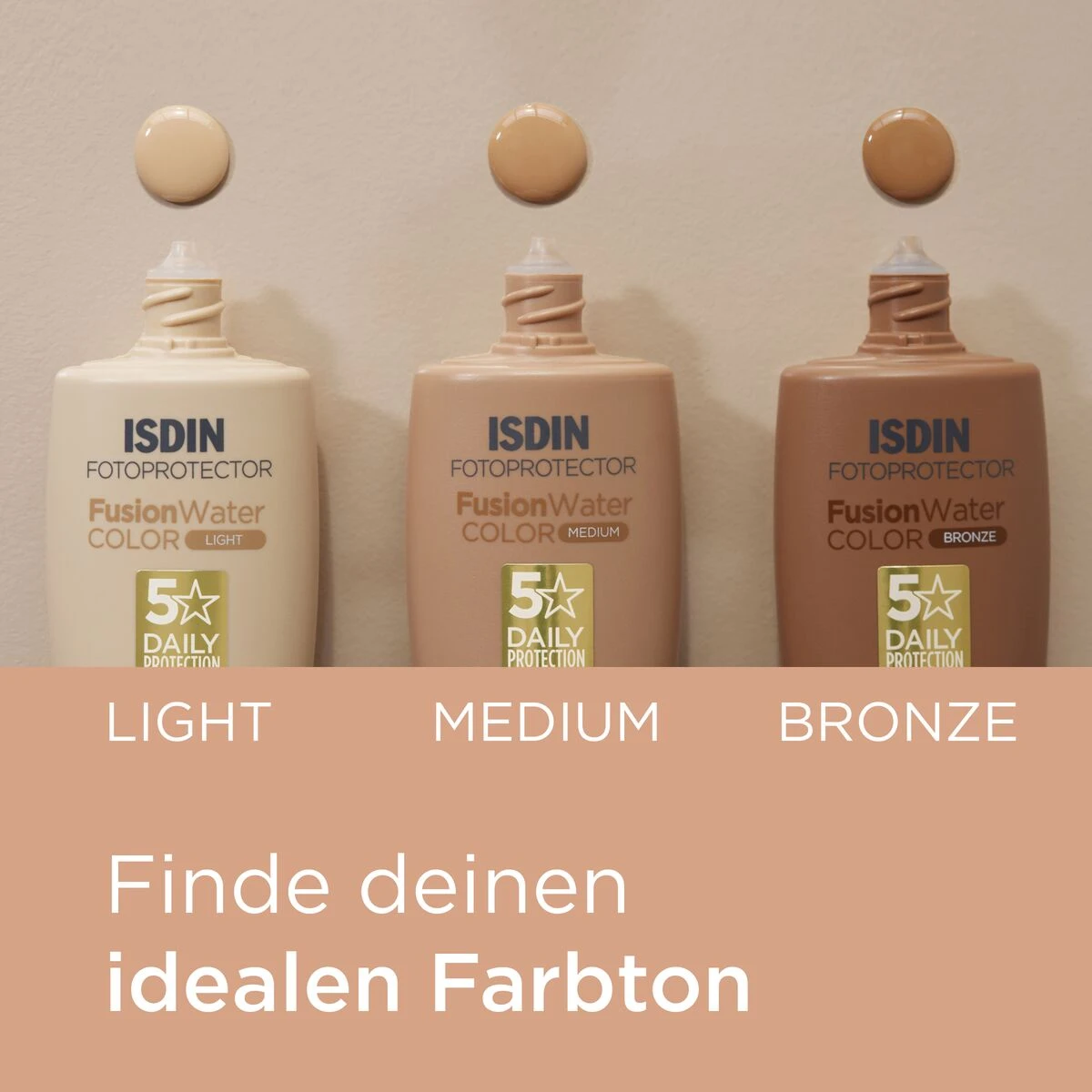 ضد آفتاب رنگی فیوژن واتر ایزدین SPF50 رنگ LIGHT اصلی