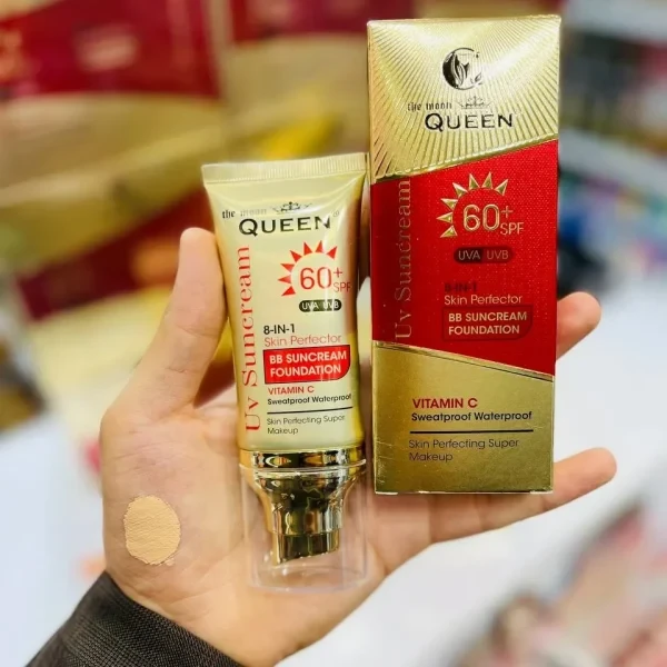 ضد آفتاب رنگی کویین SPF60 اکستریم اورجینال Queen Cream Extreme SPF60 Cream