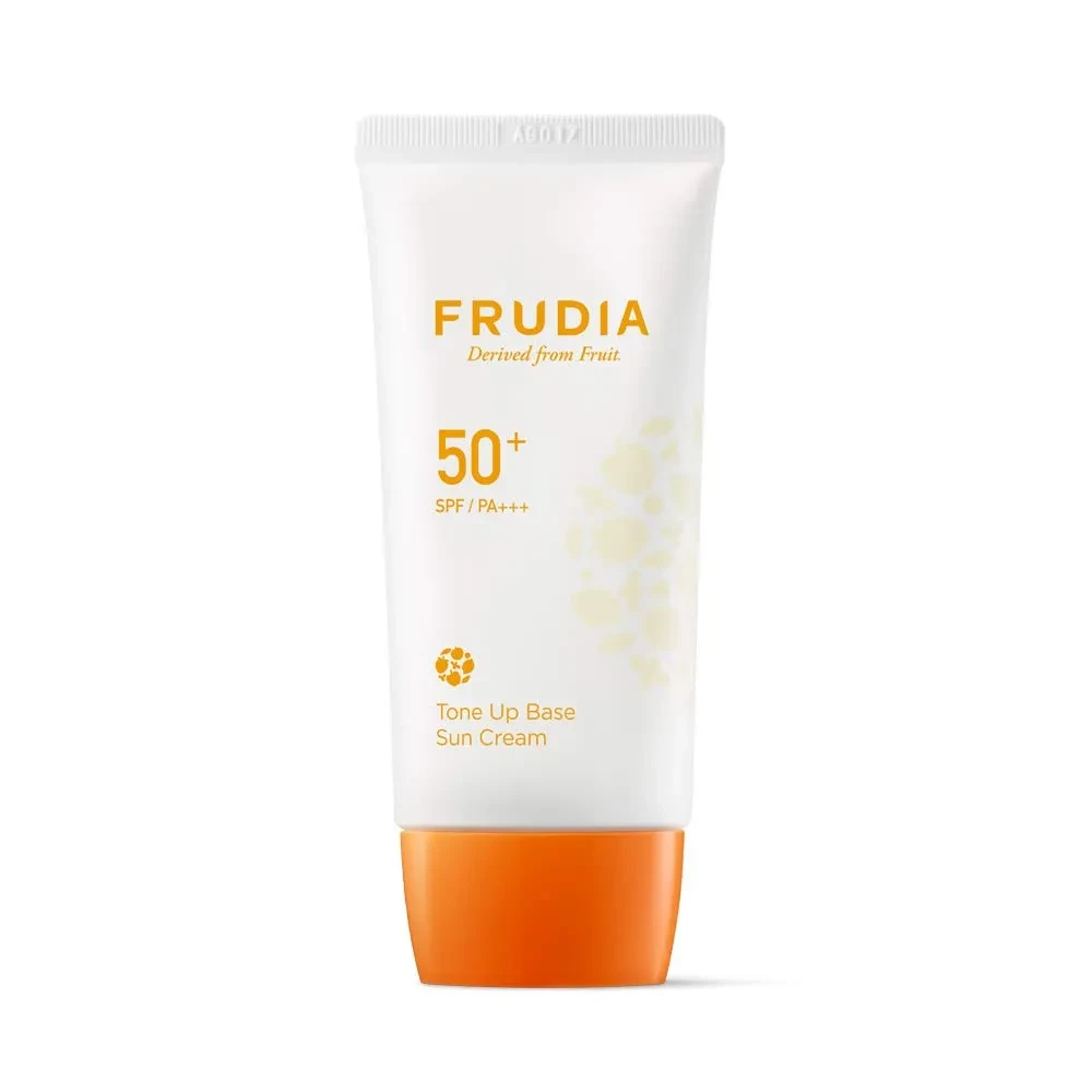 ضد آفتاب روشن کننده فرودیا Frudia مدل Tone-Up وزن 50 گرم اصل و اورجينال