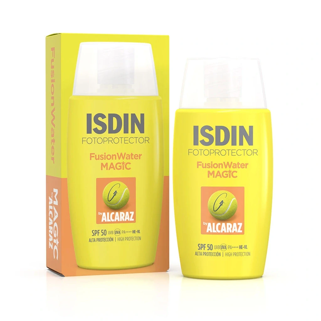 ضد آفتاب فیوژن واتر ایزدین Isdin Fusion Water مدل Alcaraz حجم 50 میل اصل و اورجينال