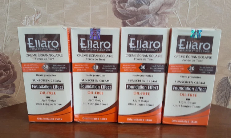ضد آفتاب های رنگی تناژ بژ الارو(Ellaro) spf 30