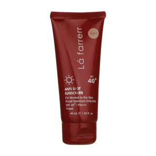 ضد آفتای رنگی لافارر مدل لایت SPF40 مناسب پوست نرمال و خشک