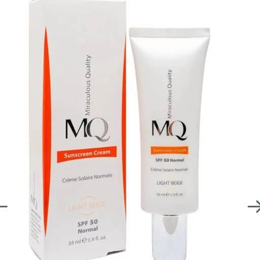 ضدآفتاب spf50 رنگی بژ طبیعی نرمال MQ ام کیو