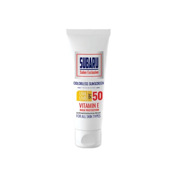 ضدآفتاب بی رنگ SPF50 سوبارو حجم 50 میلی لیتر