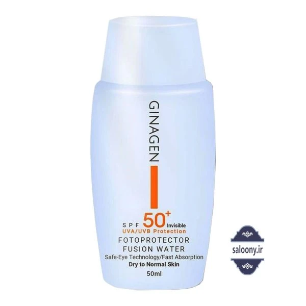 ضدآفتاب بی‌رنگ ژیناژن مناسب پوست خشک و نرمال SPF 50