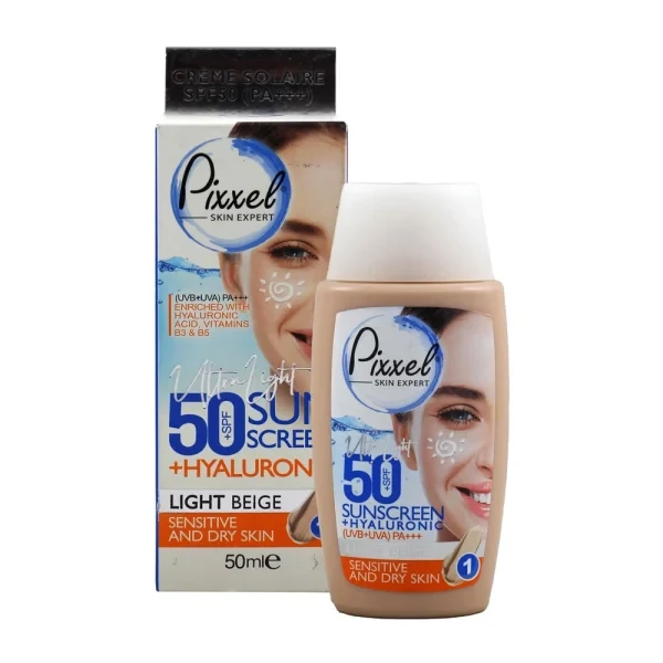 ضدآفتاب رنگی Pixxel – بژ روشن (مناسب پوست خشک تا نرمال و حساس)
