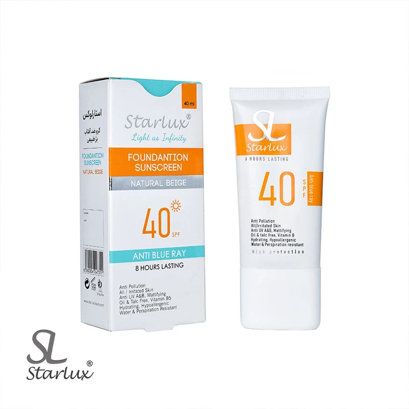 ضدآفتاب رنگی spf40 بژ طبیعی استارلوکس