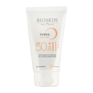ضدآفتاب رنگی پوست مختلط تا چرب بایواسکینspf50