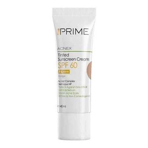 ضدآفتاب پوست چرب پرایم spf60 رنگ بژ