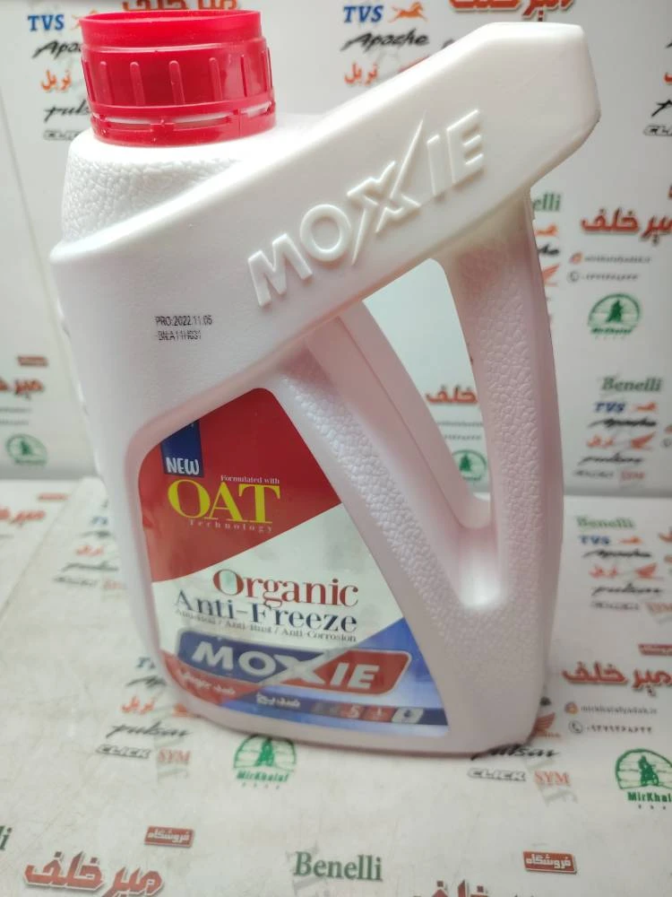 ضدیخ (کولانت) موتوکول انواع موتور سیکلت برند موهیکس mohix قرمز رنگ (2/5 لیتری)