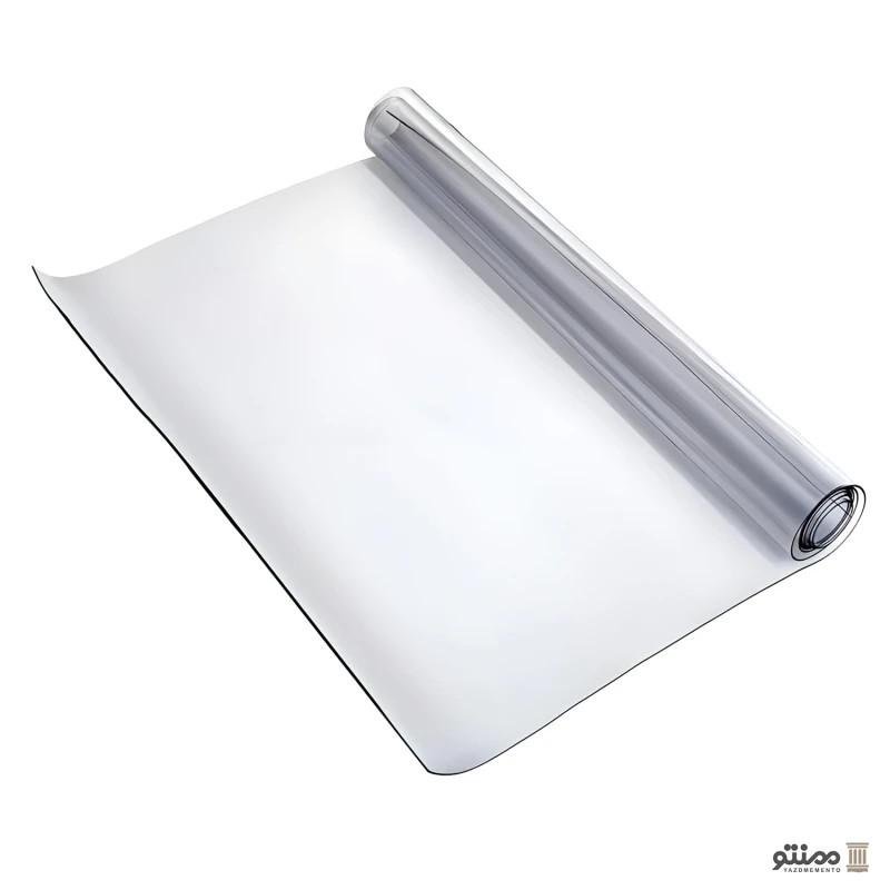 طلق رومیزی مدل کریستال ضخیم رنگ شفاف 60*100
