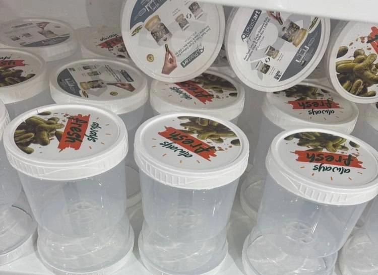 ظرف خیارشور مدل ساعت شنی