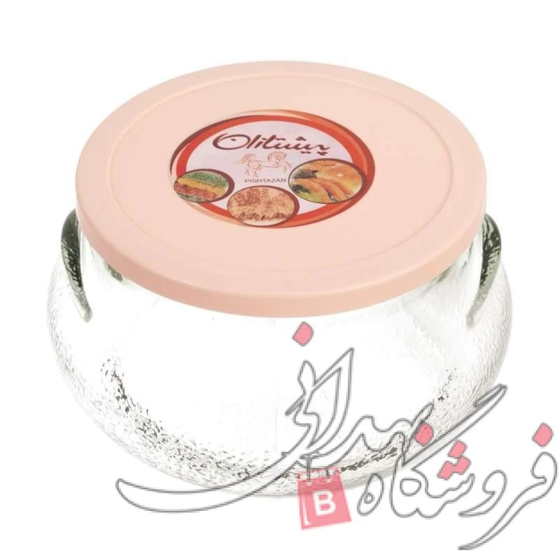 ظرف درب دار شیشه ای سایز2