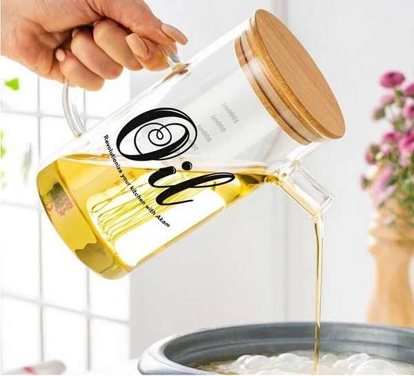ظرف روغن ریز اکرولیک بزرگ درب چوب