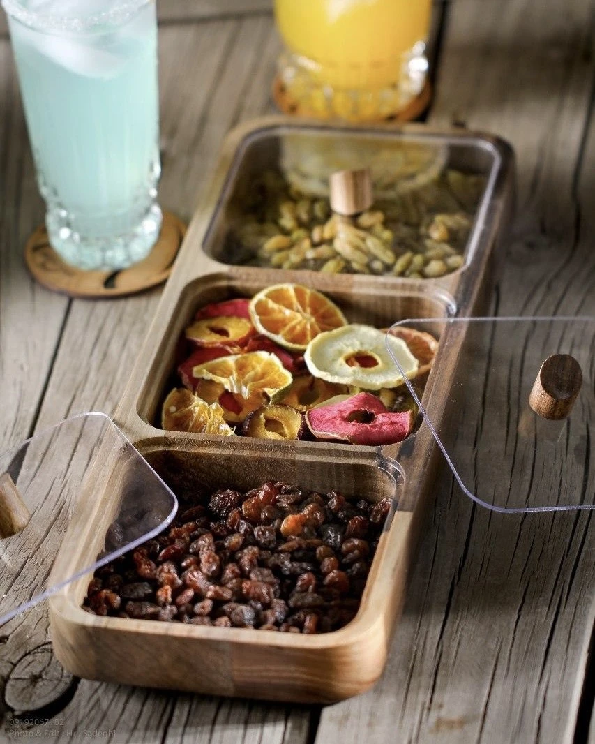 ظرف سرو درب دار چوبی اماهوم در 3 مدل SWEET SERVE