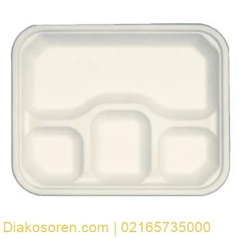 ظرف یکبار مصرف سوگاس مدل سلف چهارخونه (250 عدد)
