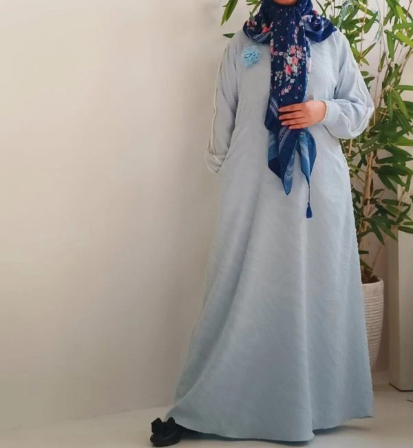 عبای الماس رنگ آبی