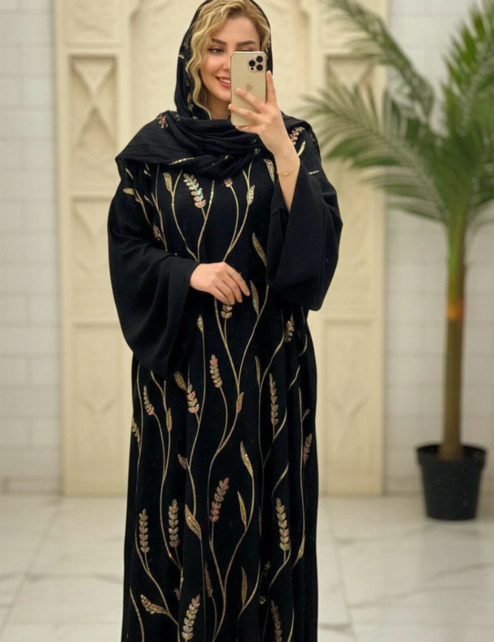 عبای زیبا و مجلسی گل گندم