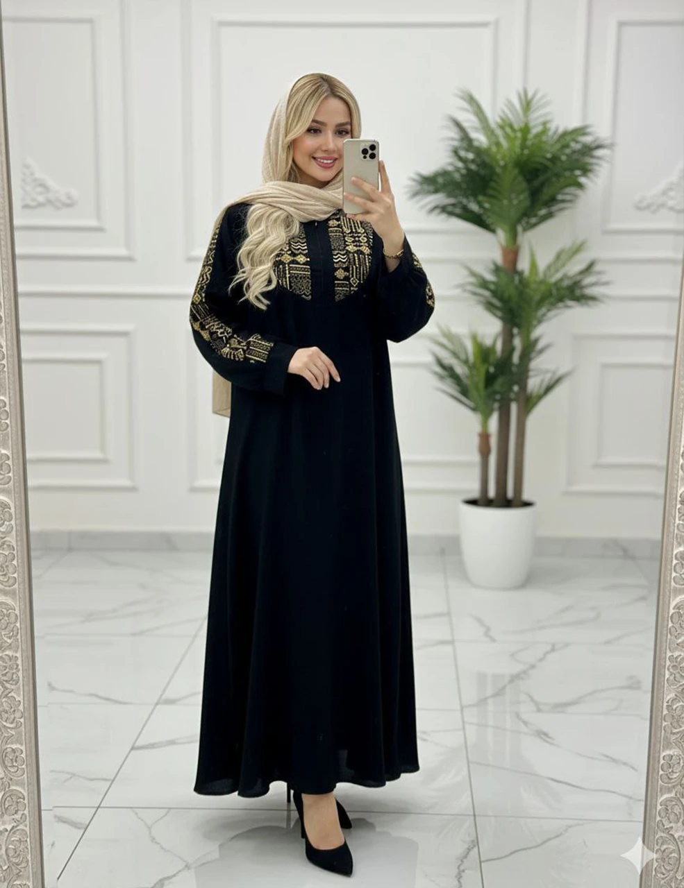 عبای مجلسی با طرح هندسی