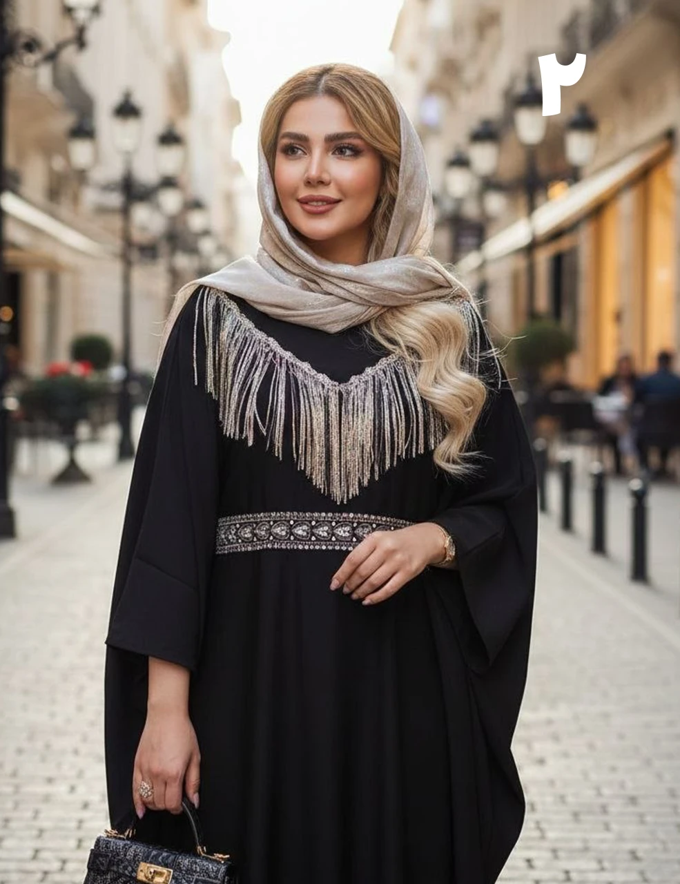عبای مجلسی زیبا نور-شیکان کده
