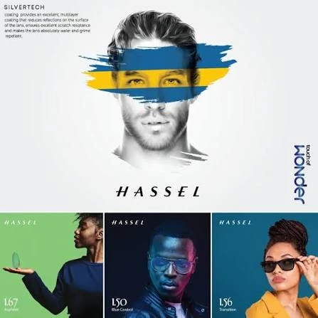 عدسی طبی آفتابی سفارشی هاسل سوئد Hassel 1.5 RX