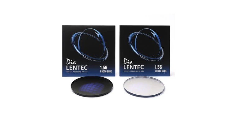 عدسی طبی فتوکرومیک بلوکنترل کره‌ای لنتک Lentec PhotoBlue 1.56