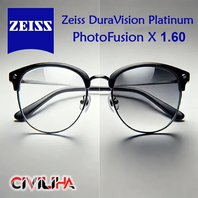 عدسی طبی فتوکرومیک زایس Zeiss Dura Vision Platinum Photo Fusion X 1.60