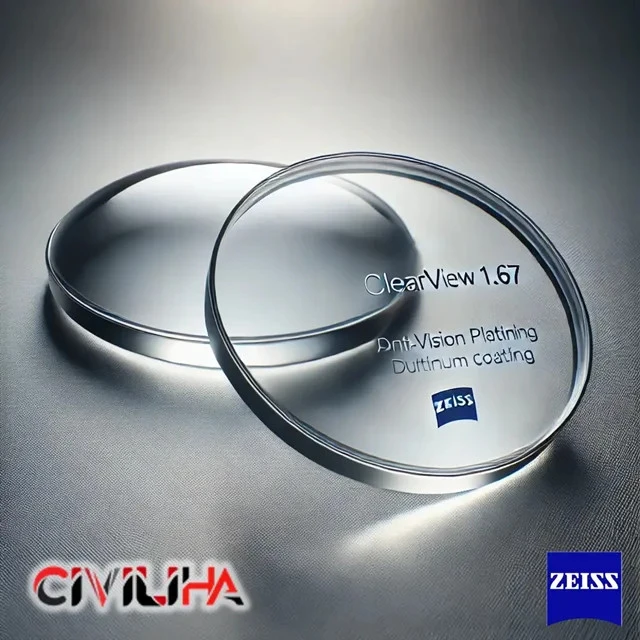 عدسی طبی فشرده کلیر ویو زایس Ziess Dura Vision Platinum FSV Clear View 1.67
