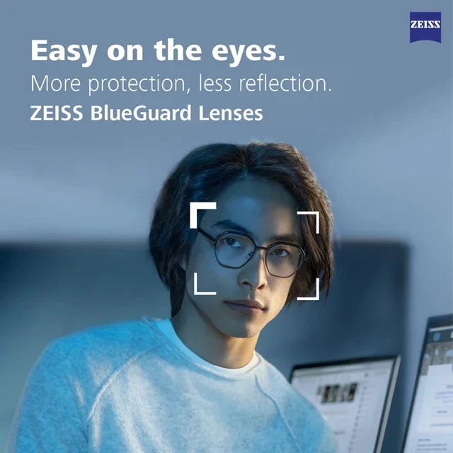 عدسی طبی فوق فشرده دوراویژن پلاتینیوم بلوگارد زایس Ziess Dura Vision Platinum BlueGuard 1.74