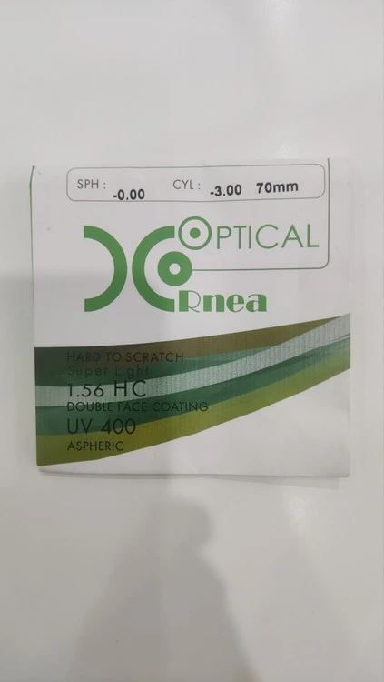عدسی طبی مقاوم به خش برند Optical Cornea 1.56 HC اپتیکال کورنا
