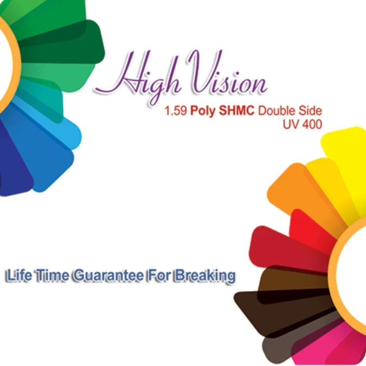 عدسی طبی پلی کربنات 1.59 هایویژن – نشکن High Vision