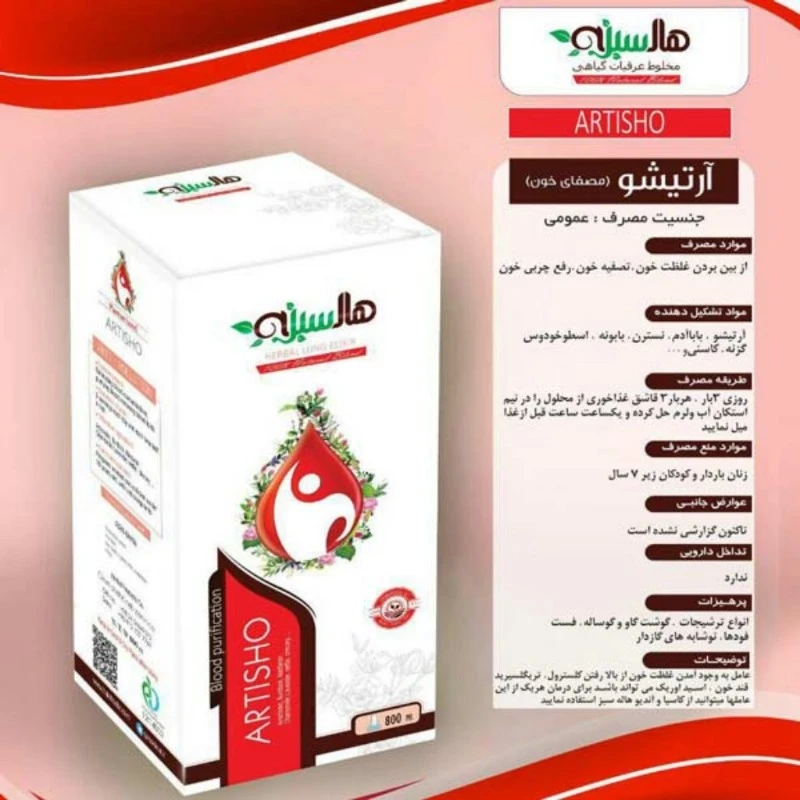 عرق ترکیبی آرتیشو هاله سبز