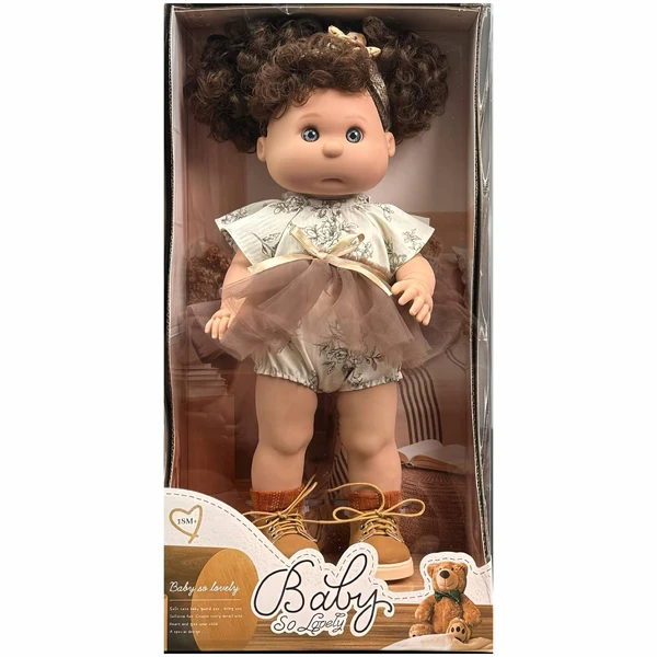 عروسک دخترانه 40 سانتیمتری کدBABY SO LOVELY QS83162