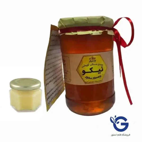 عسل طبیعی کوهستان سبلان ۱ کیلوگرم با ۱۰ گرم ژل رویال اصل – تقویتی و انرژی‌زا