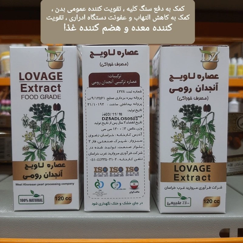 عصاره لاویج ، انجدان رومی