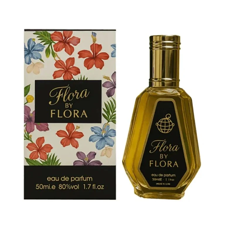 عطر ادکلن زنانه گوچی فلورا فراگرنس ورد فلورا بای فلورا (Fragrance World Gucci Flora by Gucci) 50 میل